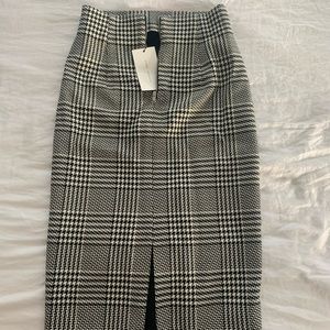 Zara Checked pencil skirt